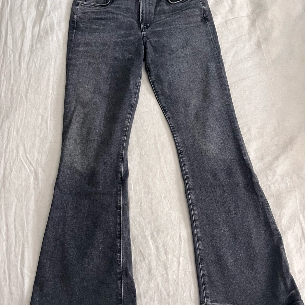 Citizens Of Humanity Lilah Dark Gray Flare Jeans